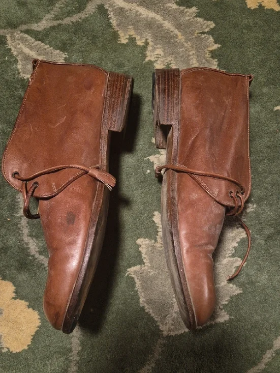 Gucci Men’s Brown Leather Chukka Lace-Up Boots - Picture 7 of 14